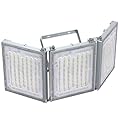 STASUN 600W LED Flood Light, Mini Series Stadium Light, 60000LM 6000K Daylight White, IP66 Waterproof, 3 Adjustable Panels, Outdoor Sports Lighting for Basketball Court, Parking Lot, Baseball Field