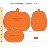 144 Pieces Fall Leaves, Pumpkins, and Apples Punch Out Paper Cutouts in Fall Colors, 2-Sided US Made Card Stock for Thanksgiving and Halloween Crafts, Bulletin Boards, Classroom Decor, Festive Events #4