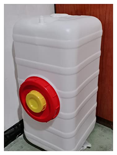 SJFOOS Car Water Tank, Emergency Water Bucket, Large-Capacity Storage Container, Water Tank, Camping Rectangular Thickened Bucket(Color:110L)