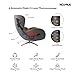 NOUHAUS Heated Classic Massage Chair Full Body and Spot Massaging Recliner with Ottoman, Bluetooth Speaker, in-Chair Charger. Portable Shiatsu Body Massager Chair (Caramel, Leather)