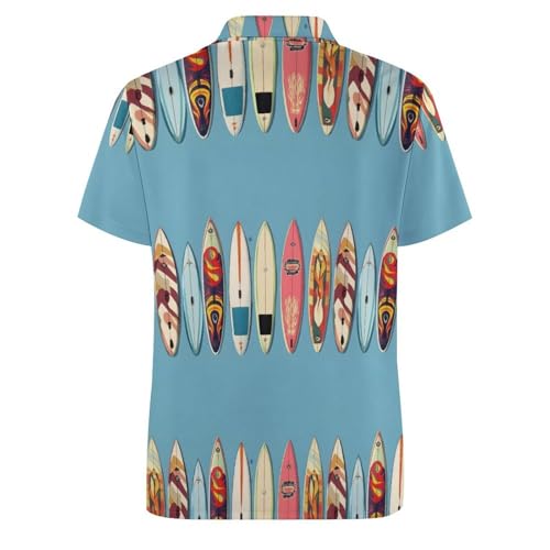 Polo de golf anti-transpiration homme coupe sèche imprimé surf