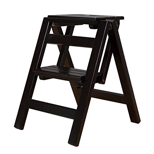 Tabourets pied banc à chaussures et porte-fleurs en bois stable - 3
