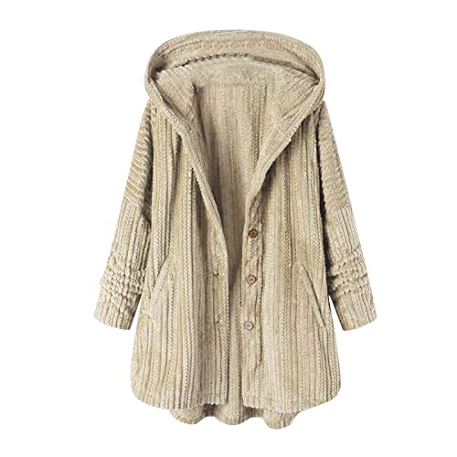Manteau épais femme avec doublure polaire chaude et grand sweat