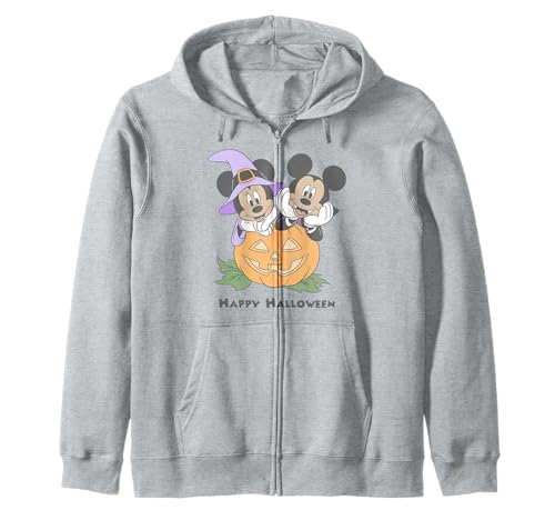 Sweat Halloween Mickey et Minnie Disney en maille premium et finitions soignées