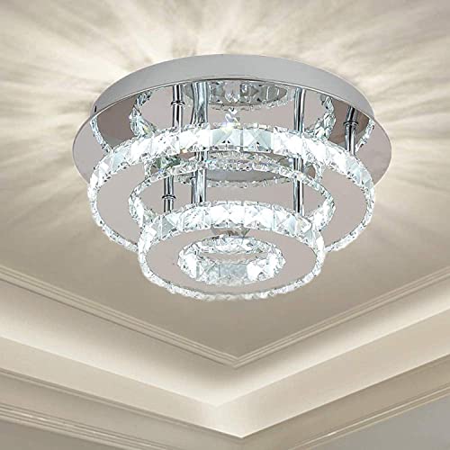 Plafonnier LED en cristal à intensité réglable 36W pour sublimer le salon