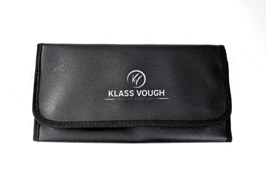 Estojo Porta Pinceis com Cinto sem Aba, Preto, 25.5 x 39 cm, Klass Vough
