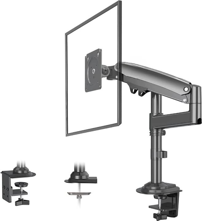 Gadget Wagon 17'' to 30'' Monitor Desk Arm Gas Spring Mount Stand Full Motion Swivel Monitor 2kg to 12kg | H100-image-4