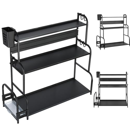 LANTUS Mensola portaoggetti da cucina in metallo, mensola sotto lavello,