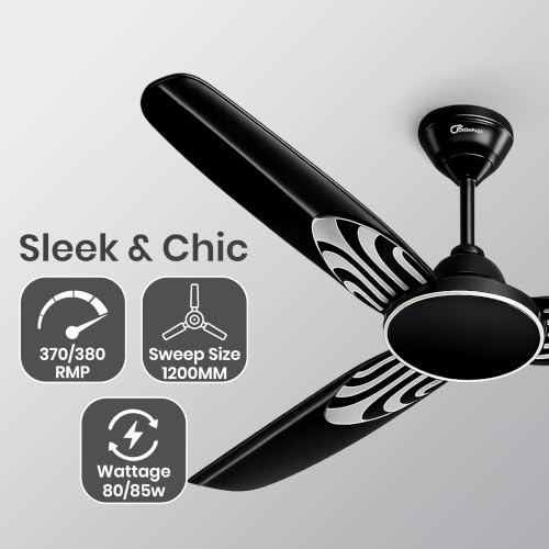 Image of Sanorita 1200 mm Ceiling Fan for Home | BEE 2 Star Rated Energy Efficient Fan | Superior Air Delivery | HighSpeed | 2 Years Warranty | Pack of 1