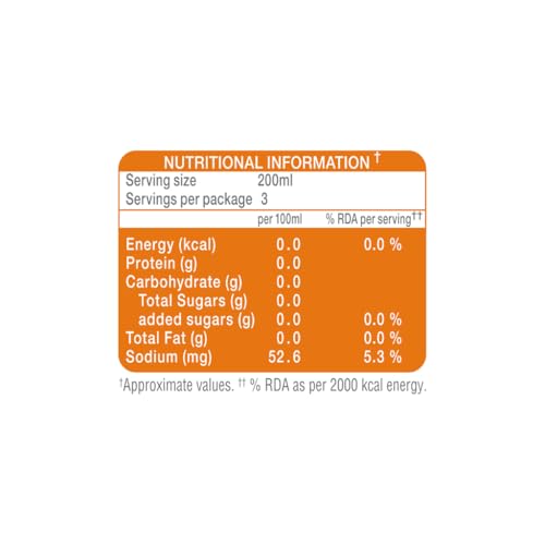 Image of Paper Boat Zero Yuzu Orange Sparkling Water, Pack of 8, 600ml Each | Zero Sugar, Zero Calories | Sugar Free| Flavoured Carbonated Water | No Aspartame