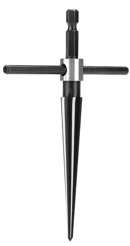 T-Form Kegelfräser, Kohlenstoffstahl Holzbearbeitungswerkzeuge 3mm-13mm, 1/4" Griff, Handfräser Geeignet für Kegellöcher, Hamfering, einfache Schraubensinklöcher