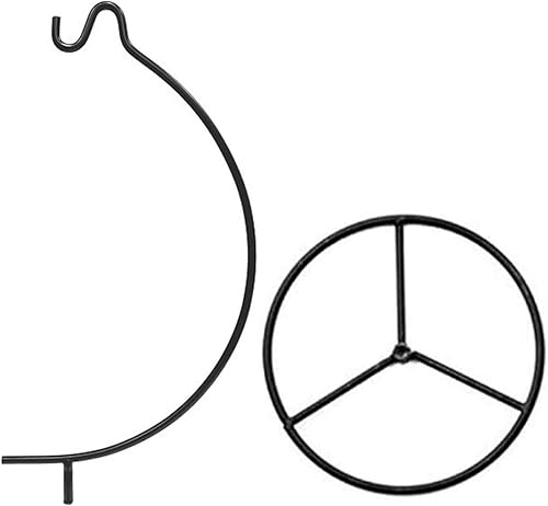 Miniatura 6 de Soporte de exhibición de adornos para plantas de aire, soporte para colgar macetas de hierro, soporte para colgar globos de vidrio, bola de bruja,