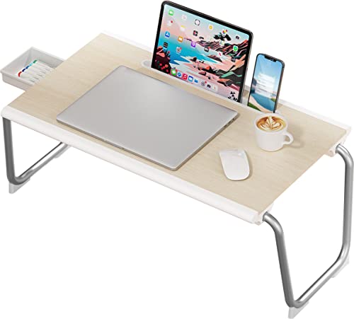 Bed Desk for Laptop, Nulaxy Laptop Desk for Bed, Foldable Laptop Stand for Bed with Storage Drawer, Tablet Slot, Laptop Bed Tray Table for Eating Working Writing Reading 21.7x13x9.8 Inches (XL Large) Bed Desk for Laptop, Nulaxy Laptop Desk for Bed, Foldable Laptop Stand for Bed with Storage Drawer, Tablet Slot, Laptop Bed Tray Table for Eating Working Writing Reading 21.7x13x9.8 Inches (XL Large)