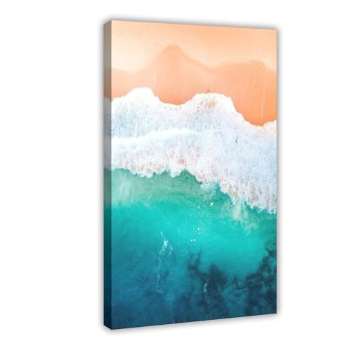 Poster de voyage plage australien sur toile de décoration 40x60 cm