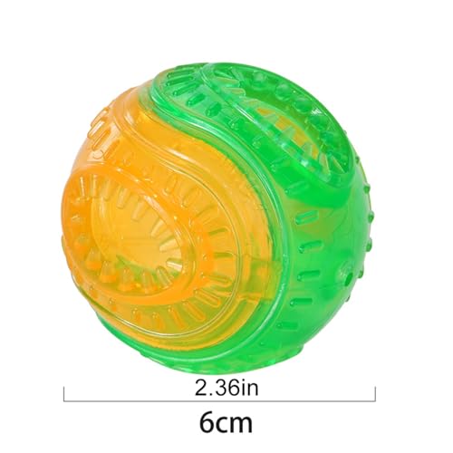 Hundefutter Leckball Bissfest Pet Treat Dispensing Quietschspielzeug Welpen Zahnen Interaktives Langeweile Anreicherung Spielzeug-2