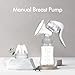 Manual Breast Pump, Adjustable Suction Silicone Hand Pump Breastfeeding, Small Portable Manual Breast Milk Catcher Baby Feeding Pumps & Accessories, Mother’s Day Gifts
