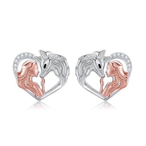 Boucles d'oreilles renard argent sterling 925 joaillerie fine femme YAFEINI