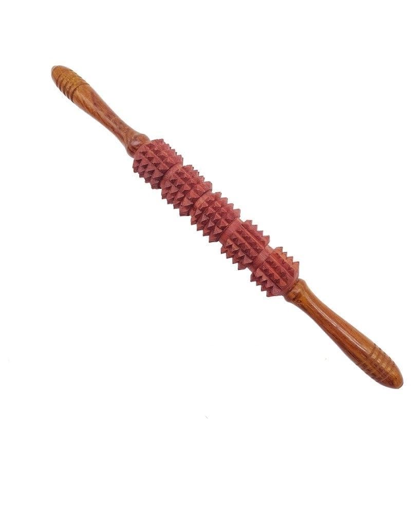 Belan Shape Wood Acupressure Roller Stick Massager for instant Muscle Pain Relief from sore Muscle || massage stick roller wooden || Massage Stick Roller-image-22