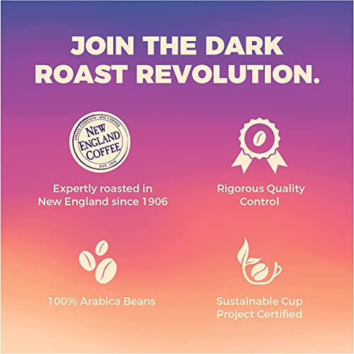 Image of New England Coffee Darkest Before Dawn Dark Roast Ground Coffee, 10oz Bag (Pack of 3)