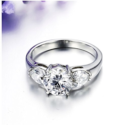 Amazing Titanium Lady's Wedding Band Ring Anniversary/Engagement/Promise Ring Best Gift! (9)2