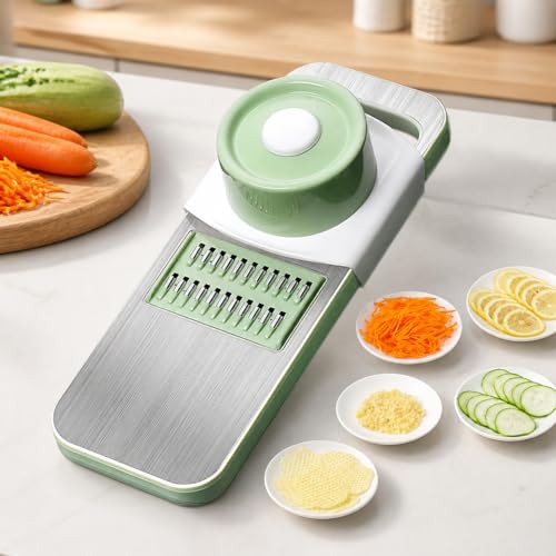 Mandolina y Cortador de Alimentos de Acero Inoxidable miniatura 7