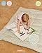 Molis&Co - Krabbeldecke 120x120 cm - 100% Baumwolle (OEKO-TEX) - Multifunktionale Spielmatte, Dick & Weich Gepolstert - Ideal als Babydecke & Spieldecke - Mint Tea