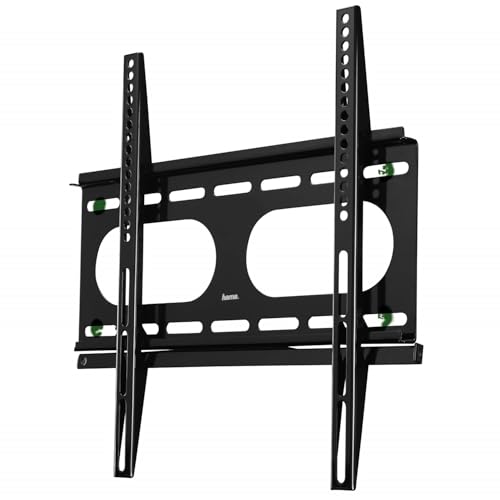 Hama TV-Wandhalterung Ultraslim (Fernseher von 32 bis 56 Zoll (81 cm bis 142 cm Bildschirmdiagonale), inkl. Fischer Dübel, VESA bis 400 x 400, Wandabstand nur 2,5 cm, max. 50 kg) schwarz