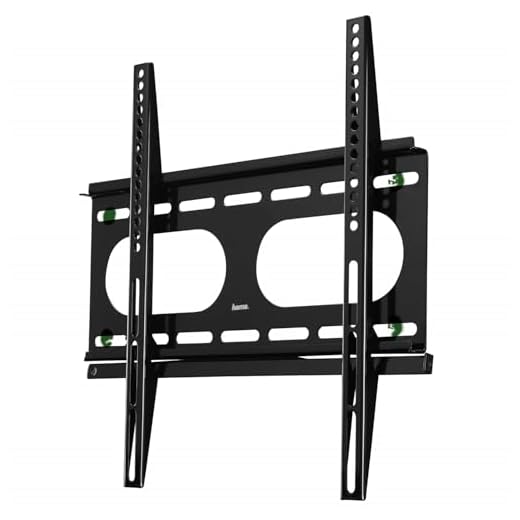 Hama TV-Wandhalterung Ultraslim (Fernseher von 32 bis 56 Zoll (81 cm bis 142 cm Bildschirmdiagonale), inkl. Fischer Dübel, VESA bis 400 x 400, Wandabstand nur 2,5 cm, max. 50 kg) schwarz