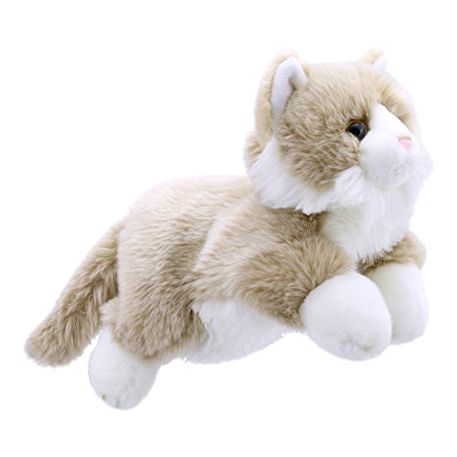Marionnette peluche 30 cm beige et blanc Puppet Company PC001828