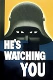 American Gift Services Hes Watching You Vintage World War II Two WW2 WWII USA Military Propaganda Poster