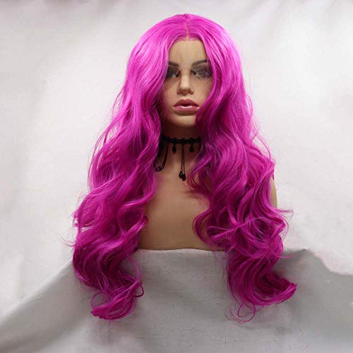 Perruque Kanekalon rose vif Xiweiya pour cosplay métamorphosez votre look de convention