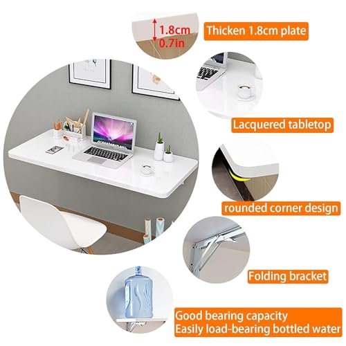 Petits espaces encombrés ? Adoptez cette table pliante murale rose - 3