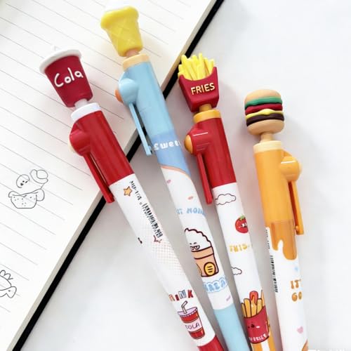 Set de 4 bolígrafos spinner con tinta negra gel miniatura 7