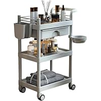 M♦希少 送料込 Najico社製　ヴィンテージ キャスター付きトロリーテーブル Amazon.co.jp: Nicffdi 医療用カート キャスター付き 3段 回診車