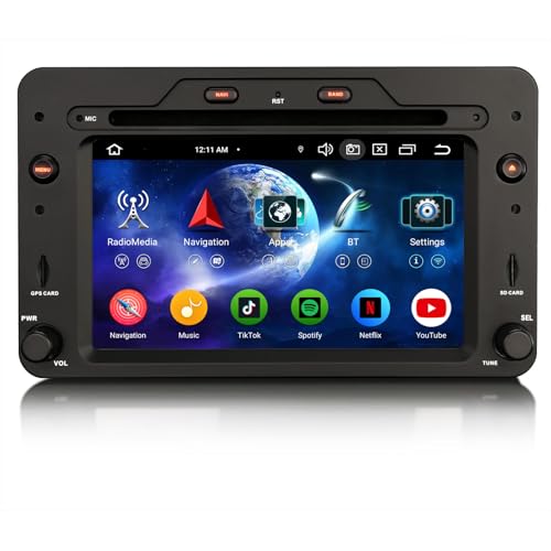 ✪【Multi-funzioni】Supporta le funzioni DVD/CD. La funzione Bluetooth 5.0 può liberare le mani e rendere la guida più sicura; Supporto mappe online/offline; Supporta il controllo del volante, puoi utilizzare questa funzione per controllare la tua musica o il volume in auto; Supporta il sistema Torque Pro OBD2/DVR/TPMS/TV/DAB+; Ingresso telecamera posteriore e controllo del grilletto inverso. Ha il Wi-Fi integrato che ti permette di navigare in Internet liberamente.