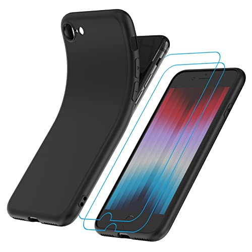 Taglio preciso: i ritagli perfettamente lavorati offrono spazio sufficiente per la fotocamera, la porta di ricarica, il jack per cuffie e tutte le altre funzioni, consente un facile accesso a tutte le porte, i tappi dei pulsanti sensibili consentono le presse reattive. Compatibile solo con iPhone SE (2022), iPhone SE (2020), iPhone 8 e iPhone 7, 4,7 pollici