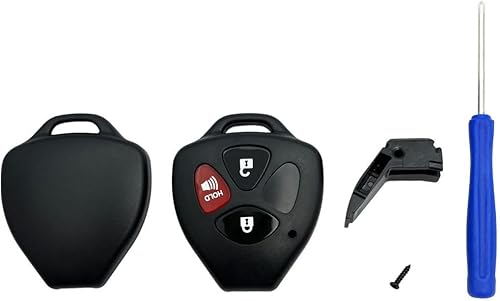 Miniatura 2 de Funda de repuesto para mando a distancia sin llave para Toyota Scion TC RAV4 Avalon Camry Corolla Venza (3 botones Pack 1)