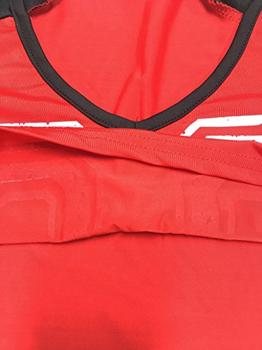PRETTYWELL Womens Sexy Football Short Sleeve Shirt Sets Stage Uniform 8891 (red)