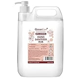 80% Alcohol Hand Sanitiser Gel Liquid Rub with Pump - 5L Litre - Kills 99% Bacteria, Germs - Hand Sanitizer 5L (Single) Antibacterial Hand Gel | Perfect for Spray Dispensers and use as Rubbing Alcohol