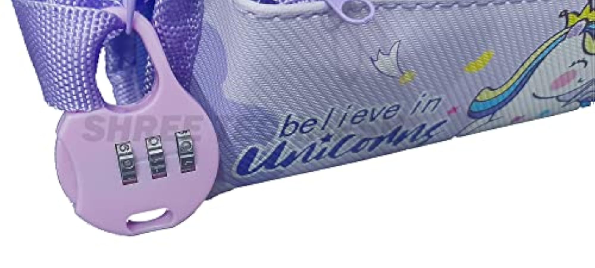 Unicorn Dual Zipper Pouch for Girls