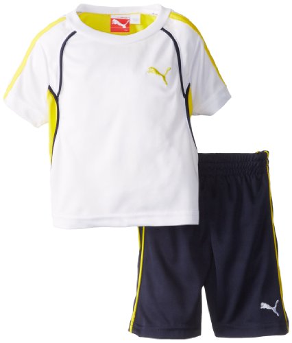 PUMA Kids Baby Boys' 48 Perf Set, White, 18 Months