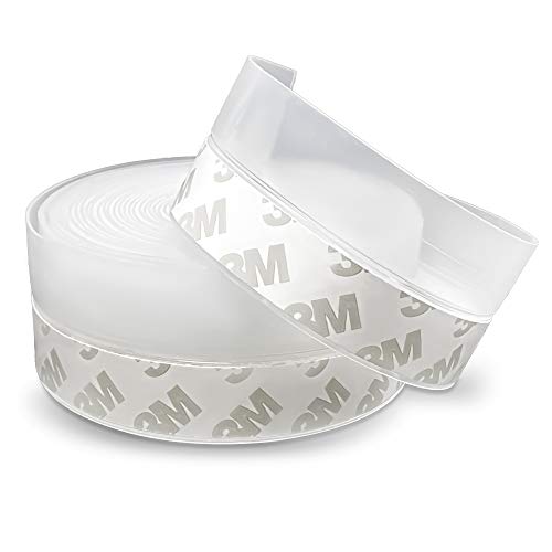 Bas de Porte Adhésif, 5M x 35MM Transparent Bande D'étanchéité en Silicone Souple Adhésif Imperméable à l'Eau Isolement du Bruit pour Porte Fenêtre Anti Souris Fourmi Cafard Insectes Cover