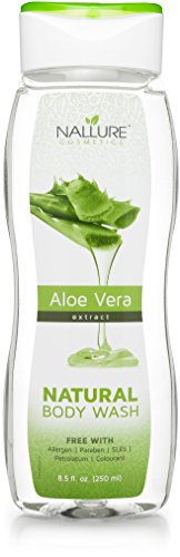 Natural Aloe Vera Body Wash For Very Dry, Sensitive Skin and Hair - Sulfate-Free, allergens-free Bath and Shower Gel