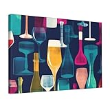 Photo Gallery tela artistica da parete con bicchieri da cocktail e bottiglie di vino, 45,7 x 30,5 cm, stampe moderne, poster senza cornice, per soggiorno, camera da letto, cucina, decorazione per la casa Photo Gallery tela artistica da parete con bicchieri da cocktail e bottiglie di vino, 45,7 x 30,5 cm, stampe moderne, poster senza cornice, per soggiorno, camera da letto, cucina, decorazione per la casa