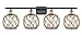 Innovations 516-4W-BAB-G122-8RB-LED Farmhouse Rope 3 Bath Vanity Light Part of The Ballston Collection, Black Antique Brass