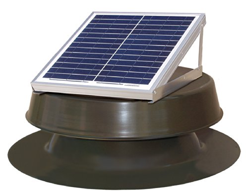 Natural Light Solar Attic Fan 12-watt Bronze
