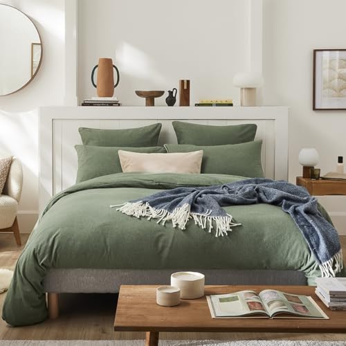 Funda nórdica Essix Frisson Lichen de 200 x 200 cm para cama matrimonial 5