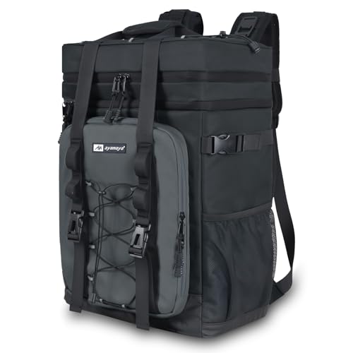 AYAMAYA Mochila térmica – 24 latas térmica à prova de vazamento, bolsa térmica portátil leve e macia, refrigerador de praia de grande capacidade, mochila de almoço à prova d'água para praia,