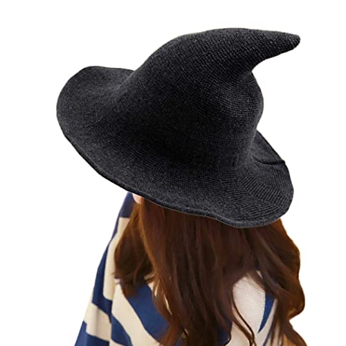 APOSU Foldable Wool Witch Hat (Everyday/Costume)
