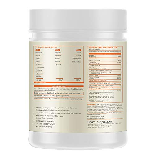 Image of MuscleBlaze Fuel One Whey Protein, 24 g Protein, 5.29 g BCAA & 4.2 g Glutamic Acid (Mango, 500 g / 1.1 lb)